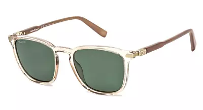 New SALVATORE FERRAGAMO Sunglasses SF 881S 690 Champagne Green Lenses 53-19-140 • $89.95