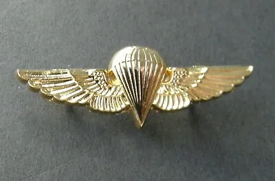 Paratrooper Navy Marines Gold Colored Jump Wings Lapel Pin 1.5 Inches • $5.64