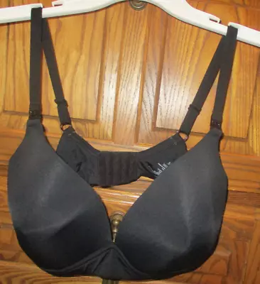 Motherhood Black Wireless Softcup T-Shirt Style 90249 Nursing Bra Size 38DDD • $9.47