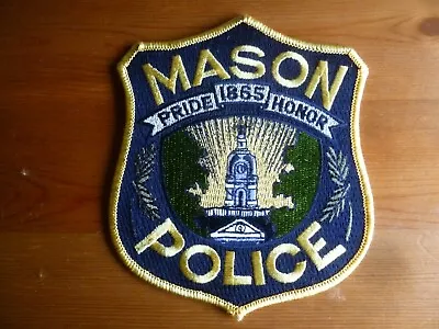 MASON MICHIGAN POLICE Patch UNIT USA Obsolete Original • $15