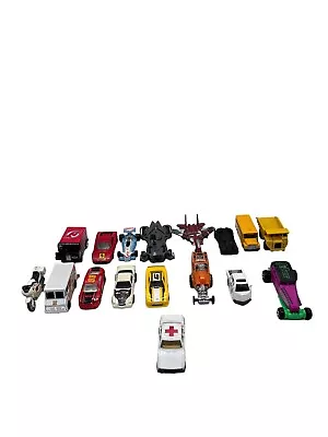 Lot Of 17 Die Cast Toys Cars Matchbox Hot Wheels & Majesto Batman Toy Story • $30