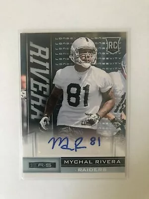 2013 Rookies & Stars Longevity Parallel Signatures Mychal Rivera RC Autograph • $3.60