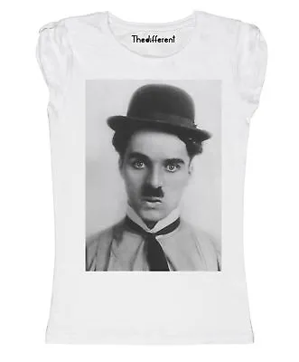 New T-Shirt Donna Blaze Charlie Chaplin Face Gift Idea • £24.63