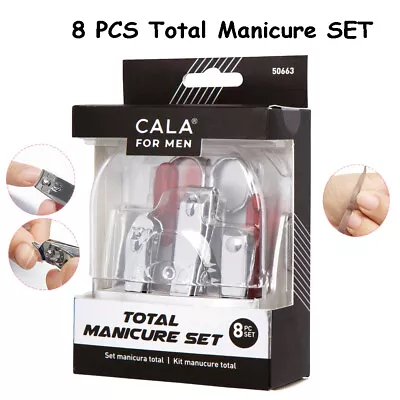 CALA 8PCS Pedicure / Manicure Set Nail Clippers Men/Women Grooming Kit Case • $10.98