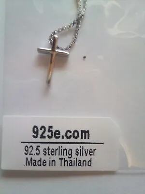 925 Sterling Silver Cross Necklace • $9.99