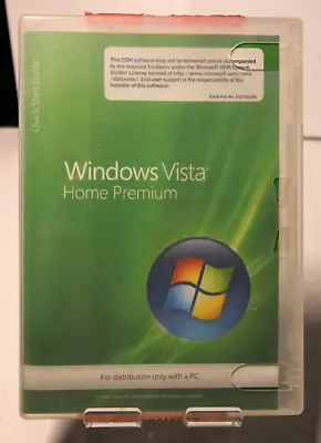 Microsoft Windows Vista Home Premium 32 Bit DVD With Product Key And COA • $40