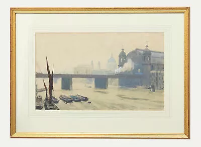 Hubert John Williams (1905-1989) - Watercolour Canon Street Railway Bridge 93 • £197