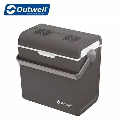 Outwell Eco Prime 24l Cool Box Outdoor Camping Cooler Grey 12v 230v • £78.95