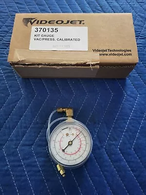 VideoJet 370135 Vacuum/Pressure Gauge Kit 0-120 PSI NEW • $110