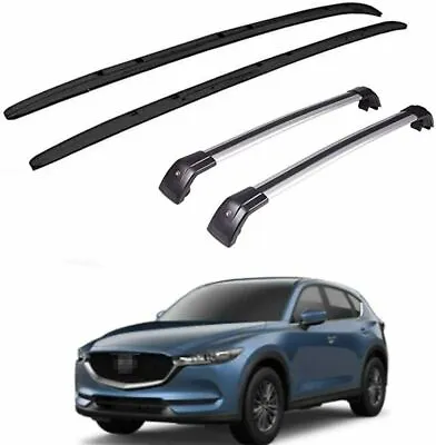 4Pcs Fit For Mazda CX-5 CX5 2017-2021 Roof Rail Racks Carrier Cross Bar Crossbar • $548.90