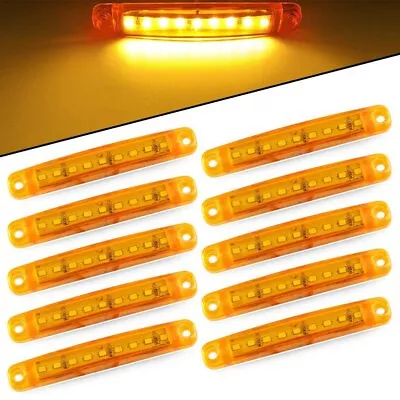 Bright Amber LED Side Marker Indicators Light Lamp Truck Boat Trailer Waterproof • $10.99