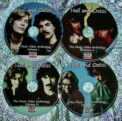 Hall And Oates Music Video Anthology 1972-2019 4 DVD Set 85 Videos Daryl John • $22.99