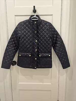 J Crew  Women Size Small Navy Quilted Puffer Jacket • $25
