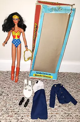 1975 DC Comics Mego Wonder Women Doll With Box Linda Carter Outfit ++ Pls Read • $179