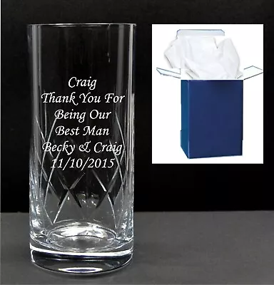 £15.99 • Buy Personalised Engraved Crystal Highball Vodka Glass, Birthday Gifts, 65th, 70th