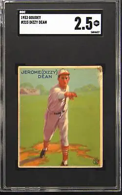 1933 Goudey #223 Dizzy Dean SGC 2.5 • $924.99