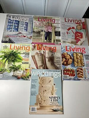 Lot Of 6 Martha Stewart Living Magazine + 1 Weddings Magazine 2005 09 10 12 17 • $20