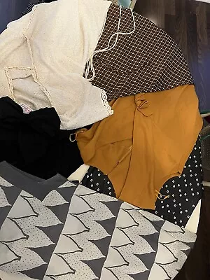 Vintage 1960's-70's Mod Dress Lot Clothing Lot Size M/L Bust Size In Photos • $30