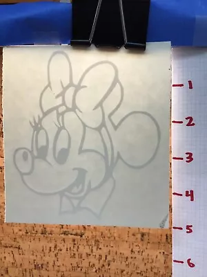 Minnie Mouse    -  White   - Vinyl Transfer Decal - Y7-1.67 • £3.75