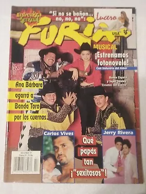 Ana Barbara De 22 Anos Y Ya En La  Portada De Furia Musical Magazine 8/17/1994 • $100