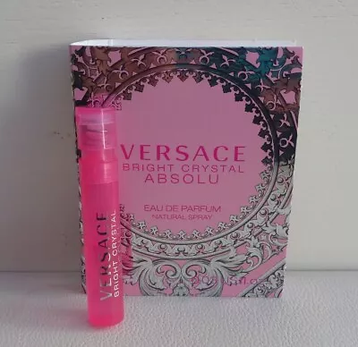 VERSACE Bright Crystal Absolu Eau De Parfum Mini Spray Perfume 1ml Brand NEW!! • $11.95