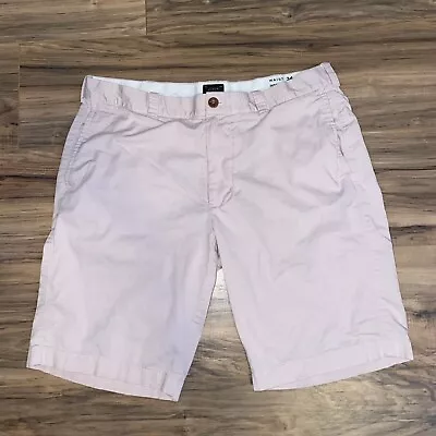 J Crew Mens 34 Cotton Stretch 10.5” Chino Shorts Light Pink • $10