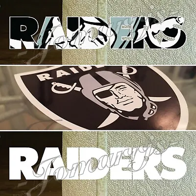 Las Vegas Raiders Sticker Decal Vinyl NFL Nation Football *Sz: 3.5 -18 * Oakland • $6.49