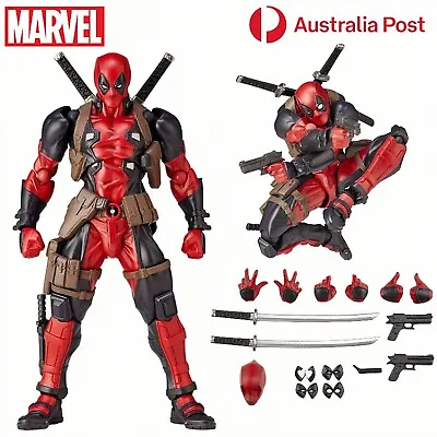 Marvel Deadpool X-men Action Figure Moveable Comic Model Ornament Toy Decor AU • $35.71