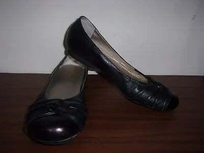 Me Too Black Flats  Sz 7.5 M With Knot  Slip On Mt-887/nyle • $11