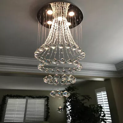 Modern Crystal Chandelier Ceiling Lamp Pendant Lighting Fixture Elegant Decor • $98.80