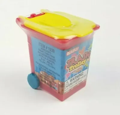 $13.99 • Buy FULL! Vintage 1994 Alberts TRASH TROLLEY Garbage Candy YELLOW RED NEW