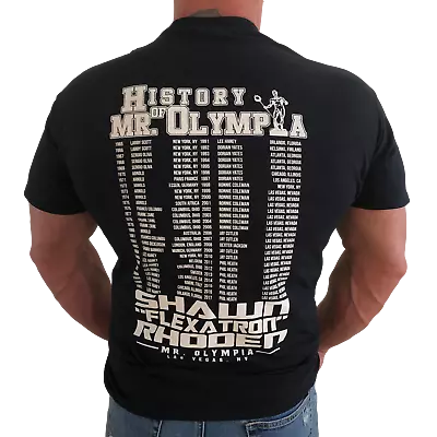 2018 History Of Mr Olympia Shawn Rhoden Bodybuilding Muscle Gym T-Shirt Tee • $12.95