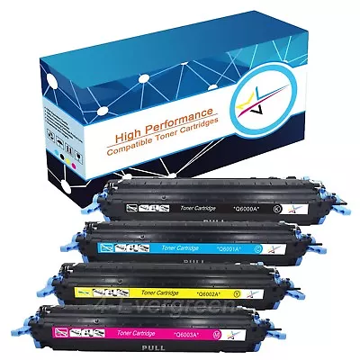 4pcs Color Toner Set For HP LaserJet 1600 2600 2600n 2605 2605dnt Q6000A 124A • $74.59