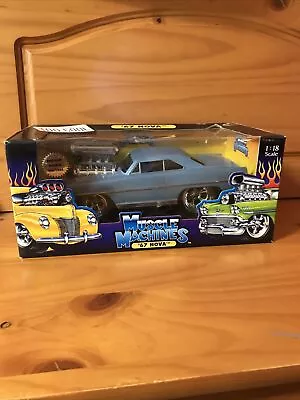 Muscle Machines Blue ‘67 Nova 1:18 Scale California Too Cool Model NIB • $60