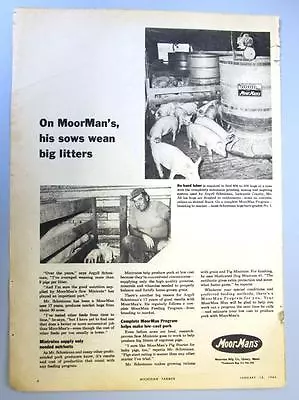 Original 1964 Moormans Ad Features Argyll Schreiman Lafayette County MO • $9.95