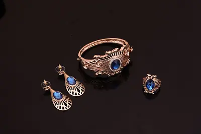 Necklace Earrings Bracelet Ring Set • $20