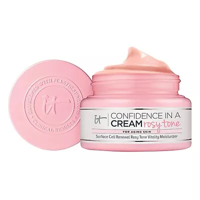 IT Cosmetics Confidence In A Cream ROSY TONE CELL Renewal Moisturizer 2oz USA • $24.99