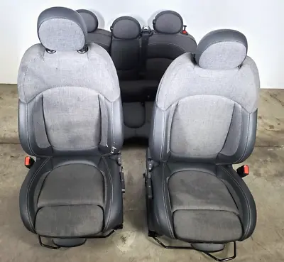 ✅ 15-17 OEM Mini Cooper F55 Sport Seats Cloth Fabric Leatherette Black • $550