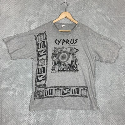 £13.95 • Buy Cyprus Greek Mythology T-shirt Mens XL Grey Short Sleeve