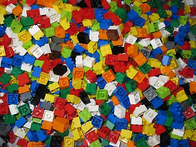 LEGO Bricks  2x2 Pin X 100 Pcs -   Mixed Colours  • £6.95