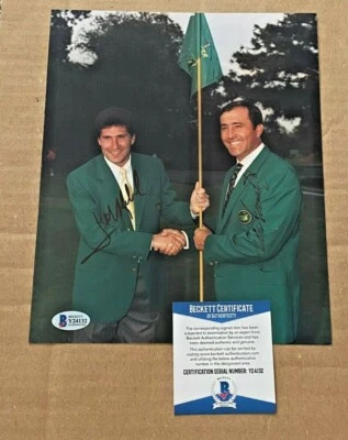 £562.72 • Buy Seve Ballesteros/jose Maria Olazabal Signed Masters 8x10 Golf Photo Beckett Cert