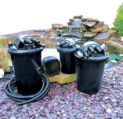 Pond Pump & Pond Filter Sets. Complete Garden Pond System. Quality Pump & Filter • £109.99