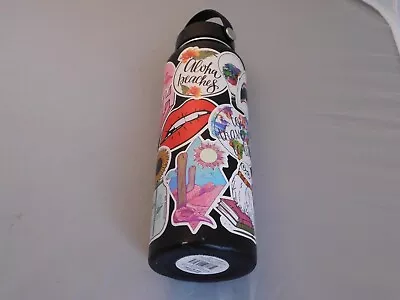 Hydro Flask 40 Oz - Wide Mouth With Flex Cap Black Well Stickered See Pics • $10