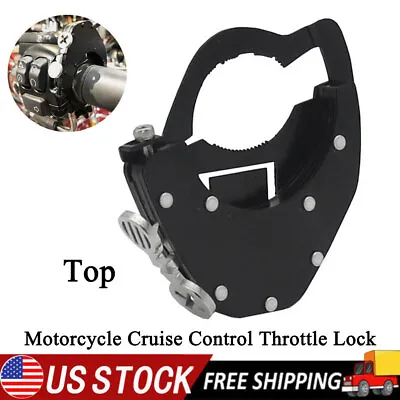 Universal Motorcycle Cruise Control Throttle Lock Assist Top Assist Kits US • $16.99