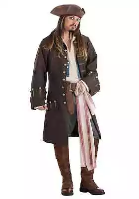 Deluxe Jack Sparrow Pirate Costume For Men • $106.98