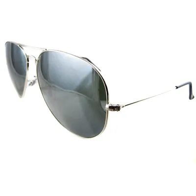 £106 • Buy Ray-Ban Sunglasses Aviator 3025 Silver Grey Mirror 003/40 Large 62mm