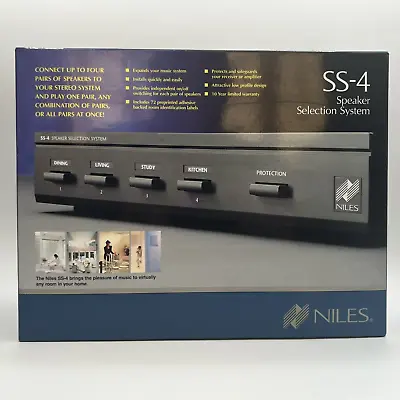 Niles SS-4 Speaker Selection System NEW IN BOX Switch With Amplifier Protection • $62.95