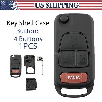 Replacement For Mercedes-Benz C E ML S SL 3+1 Remote Flip Car Key Shell Case Fob • $9.28