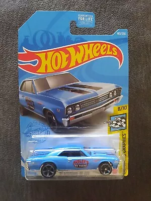 Hot Wheels 183/250 HW Speed Graphics 8/10 '67 CHEVELLE SS 396 Blue  • $3
