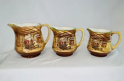 Falcon Ware - Set Of 3 Graduating Jugs. Made In England • $125